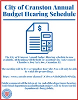 Annual Budget Hearing Schedule